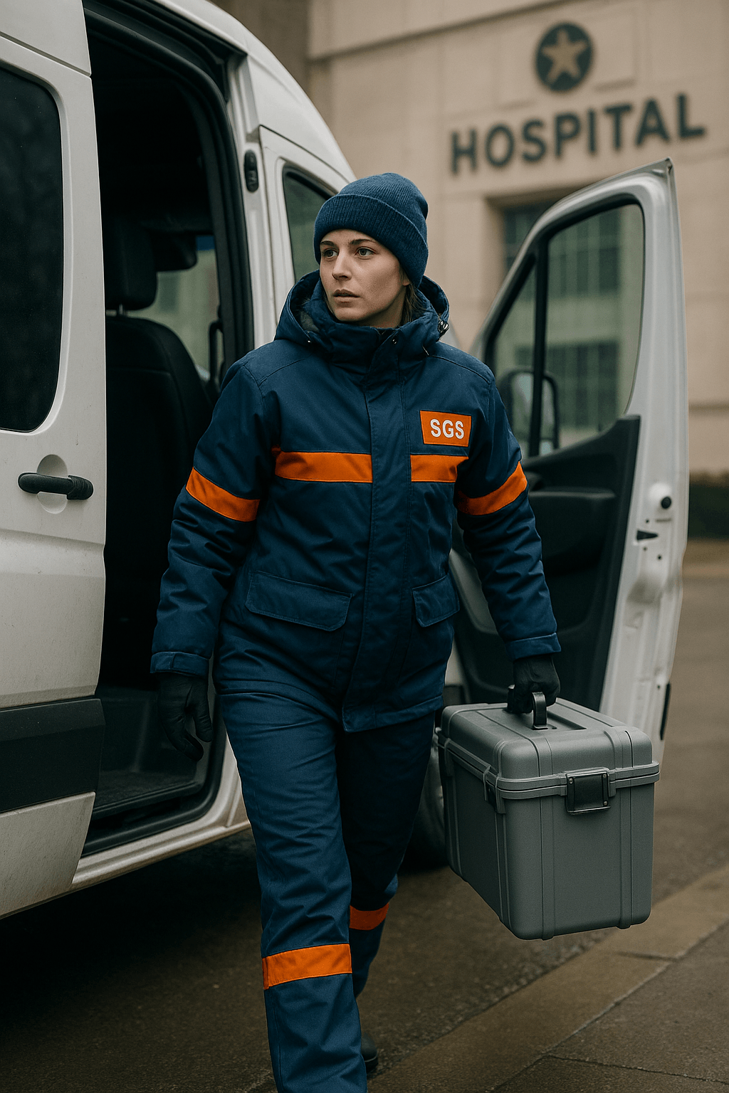 Medical courier delivering HIPAA-compliant healthcare specimens and pharmaceuticals in Chicago